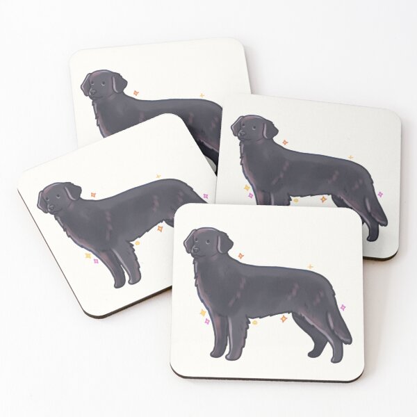 Item preview, Black Flat Coated Retriever designed and sold by Mayarartsy.