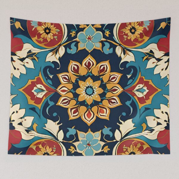 Item preview, central asian floral pattern designed and sold by optimusprime39.