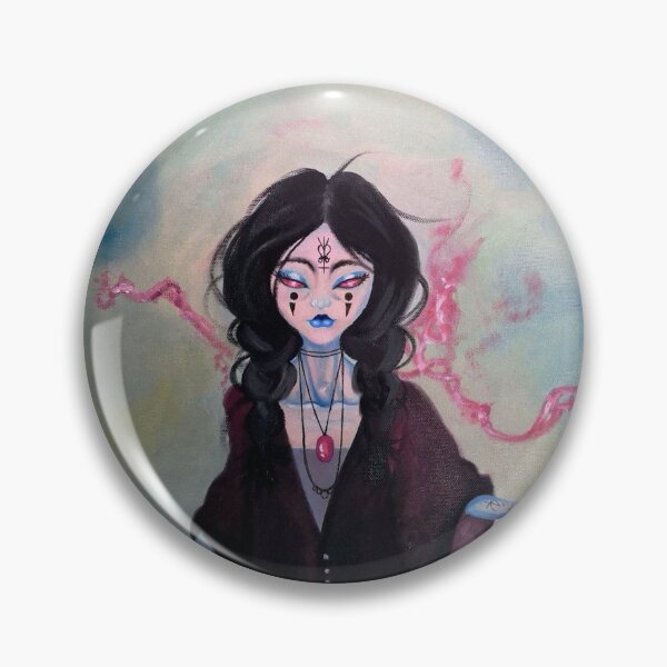 Item preview, Witchcore (oil illustration) // designed and sold by Art by Maria Milenova.