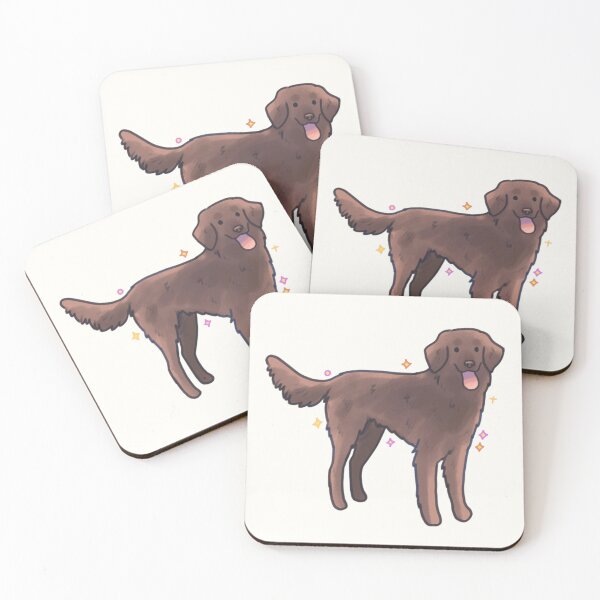 Item preview, Brown Flat Coated Retriever dog designed and sold by Mayarartsy.