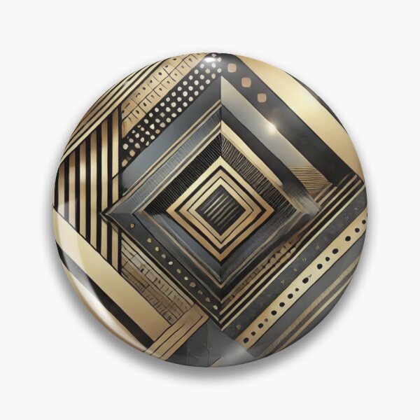 Item preview, Art Deco Gold and Black - Luxurious Geometric Pattern designed and sold by Desireehaz.