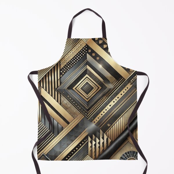 Item preview, Art Deco Gold and Black - Luxurious Geometric Pattern designed and sold by Desireehaz.