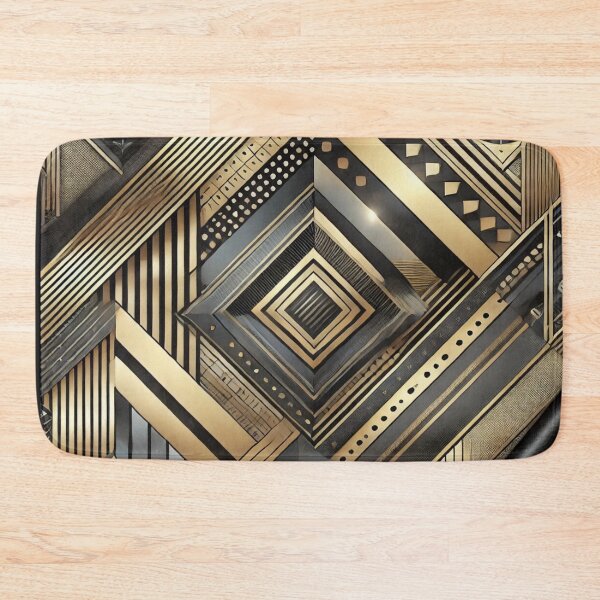 Item preview, Art Deco Gold and Black - Luxurious Geometric Pattern designed and sold by Desireehaz.