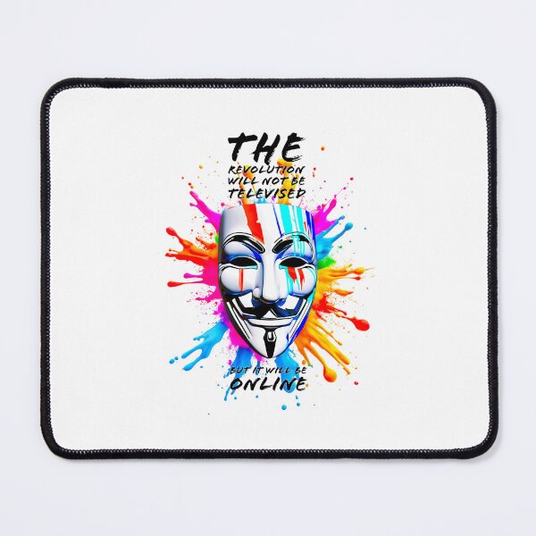Item preview, Protest slogans. Anonymous. The revolution will be online. designed and sold by Drone-tees.