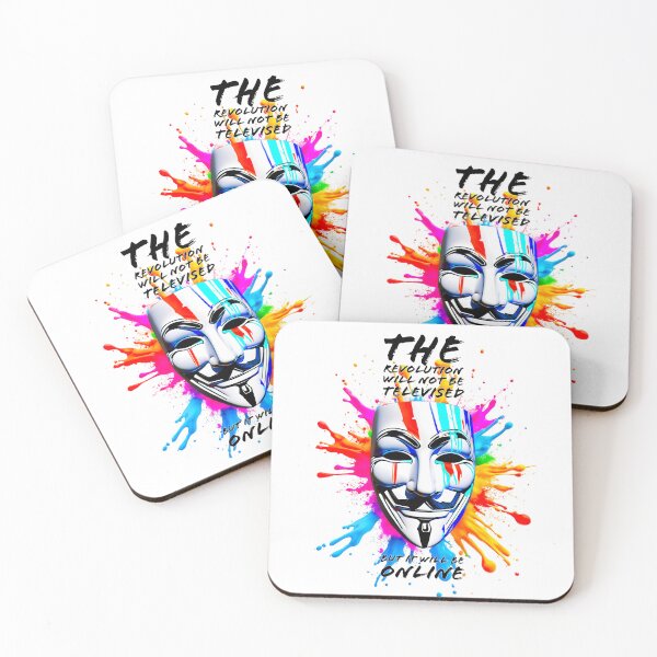 Item preview, Protest slogans. Anonymous. The revolution will be online. designed and sold by Drone-tees.