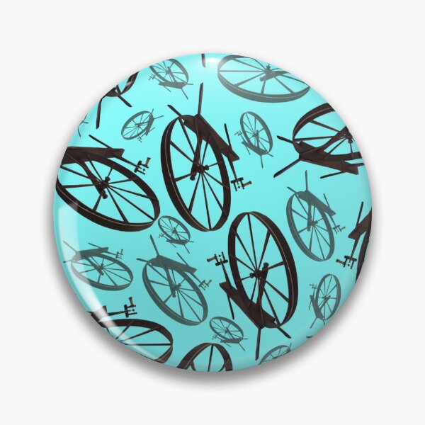 Item preview, Spinning Wheels Tossed Halfdrop Cyan 80ffff designed and sold by Art in My Loft.