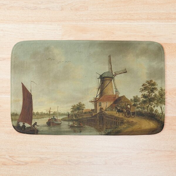 Item preview, View of a  Trekscht and Windmill along the Vilet designed and sold by tomorrowsart.