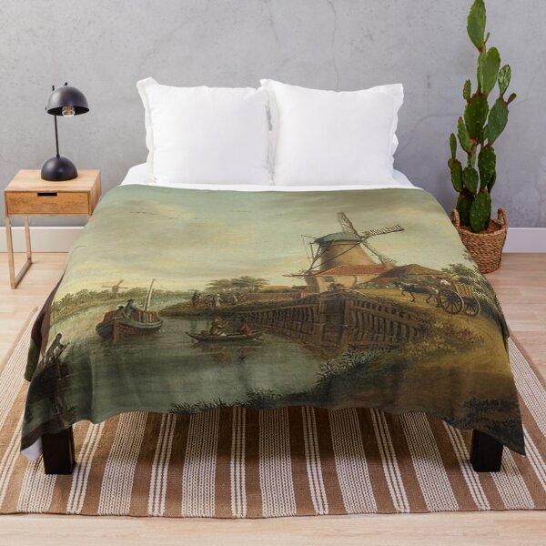 Item preview, View of a Trekscht and Windmill along the Vilet designed and sold by tomorrowsart.