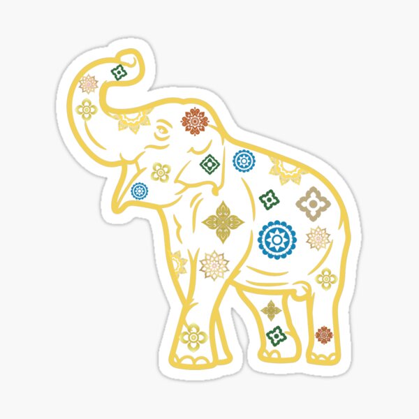 Item preview, Gold Design Elephant designed and sold by illit-pop.