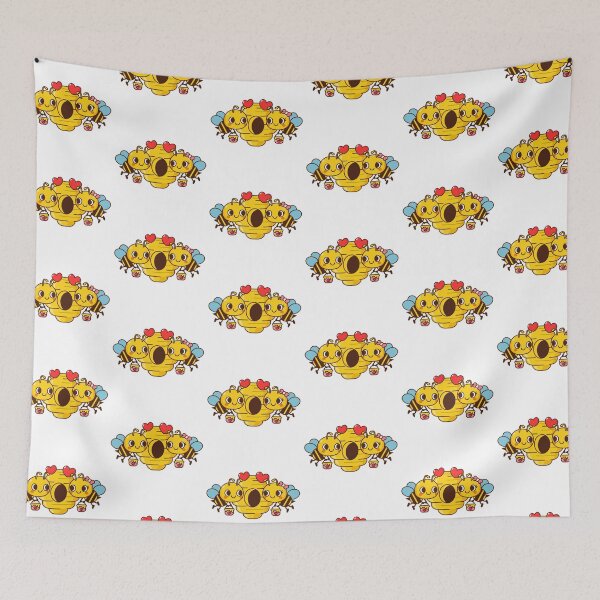 Item preview, Cute Bee cartoon and heart Valentine's day designed and sold by NoeySmiley55.