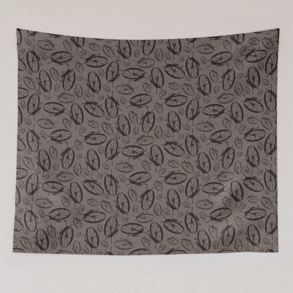 Item preview, Spinning Wheels Tossed Halfdrop Dark Taupe 756761 designed and sold by Art in My Loft.