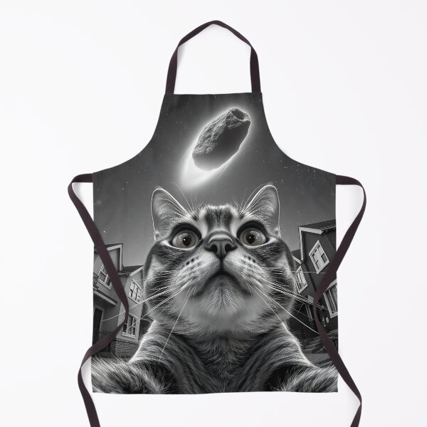 Item preview, Funny Cat Asteroid Reaction – Cosmic Space Humor Tee Featuring 2024 YR4 designed and sold by Serbin.