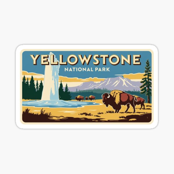 Item preview, Yellowstone National Park Wyoming designed and sold by Wanderlust Studio.