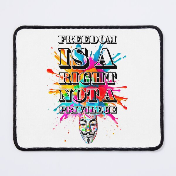Item preview, Protest slogans. Anonymous. Freedom is a right. designed and sold by Drone-tees.
