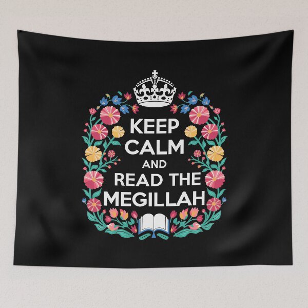 Item preview, Funny Purim Keep Calm Megillah Esther Hamantaschen Hebrew designed and sold by w1ckerman.