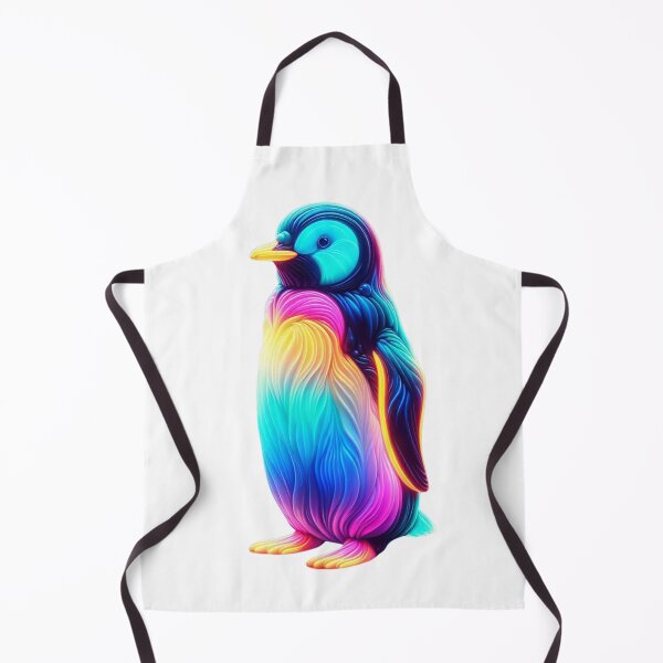Item preview, Neon Glowing Penguin – Vibrant Fantasy Wildlife Art designed and sold by GloriousArtSKD.