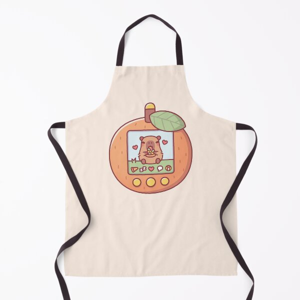 Item preview, Cute Capybara Eating Pizza Virtual Pet Toy Orange designed and sold by rustydoodle.