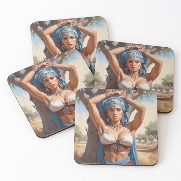Item preview, Beautiful Romani Gypsy girl illustration designed and sold by Vintage Designs +.