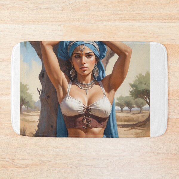 Item preview, Beautiful Romani Gypsy girl illustration designed and sold by Vintage Designs +.