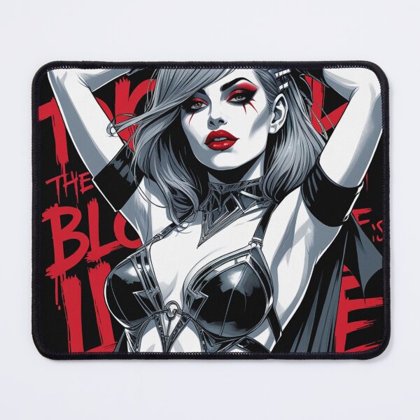 Item preview, Sexy Vampire demon fantasy punk horror Girl illustration designed and sold by Vintage Designs +.