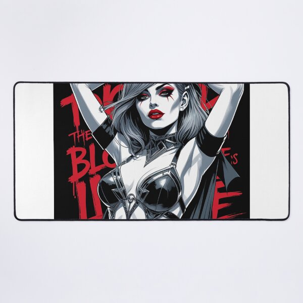 Item preview, Sexy Vampire demon fantasy punk horror Girl illustration designed and sold by Vintage Designs +.