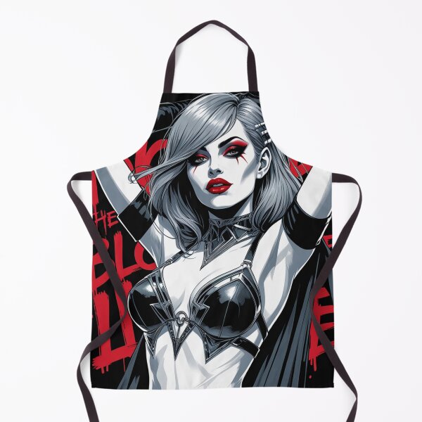 Item preview, Sexy Vampire demon fantasy punk horror Girl illustration designed and sold by Vintage Designs +.