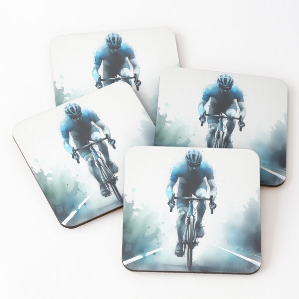 Item preview, Cyclist Man on Bicycle Cycling ride Bicycle Road Bike Sport art designed and sold by ArtUnova.