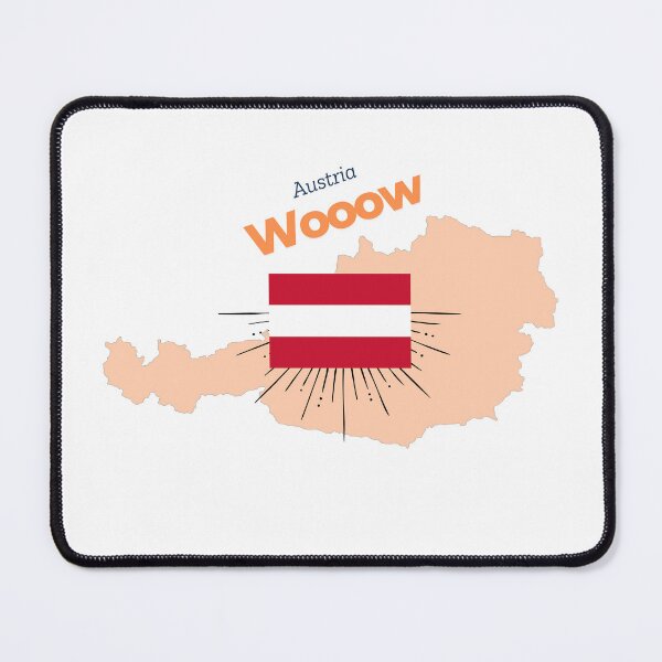 Item preview, Austria WoOow – Unique Map & Flag Design designed and sold by KA-Design-Art.