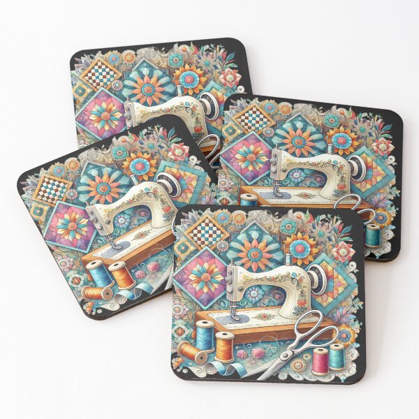 Item preview, Charming Quilting Artwork - Vintage Sewing Machine designed and sold by Desireehaz.