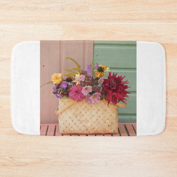 Item preview, A basket full of summer flowers designed and sold by Annabergert.