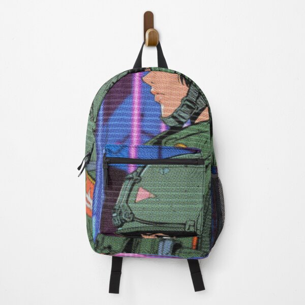 Item preview, Distinct 90s Anime Soldier Style - Retro-Futuristic Battlefield designed and sold by RetroRebootShop.