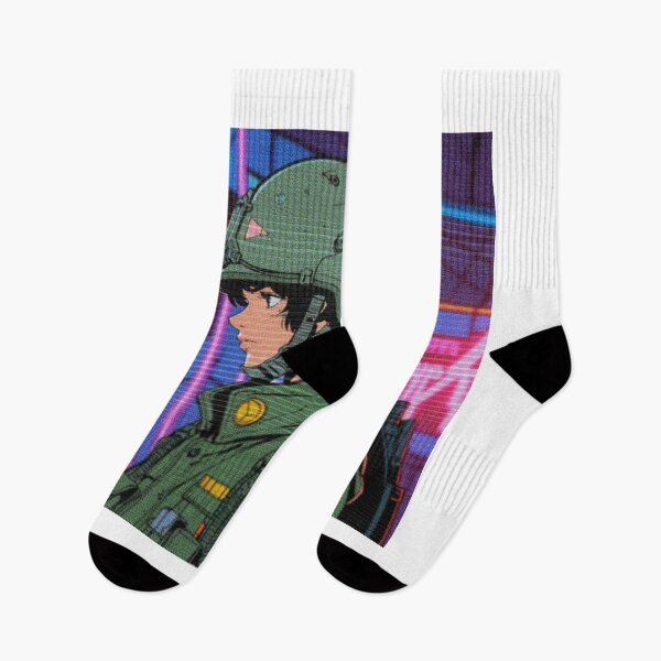 Item preview, Distinct 90s Anime Soldier Style - Retro-Futuristic Battlefield designed and sold by RetroRebootShop.