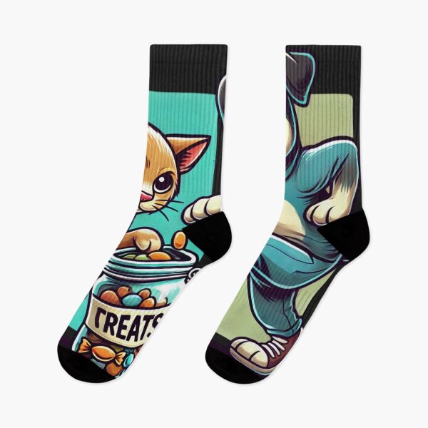 Item preview, Mischievous Treat Thieves: Cat and Dog Duo designed and sold by Desireehaz.