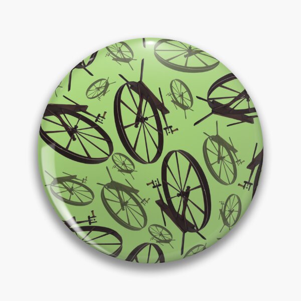 Item preview, Spinning Wheels Tossed Halfdrop Soft Green aad977 designed and sold by Art in My Loft.