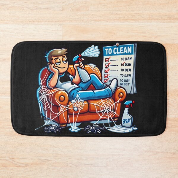Item preview, Procrastinator's Cleaning Checklist - Everyday 'Cartoon Style' Humor designed and sold by Desireehaz.