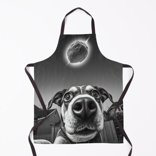Item preview, Apocalyptic Dog Selfie – Funny Asteroid 2024 YR4 Impact Reaction Tee designed and sold by Serbin.
