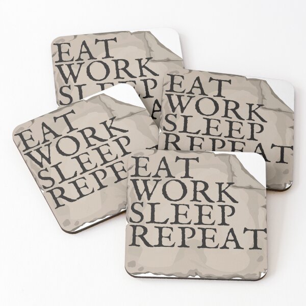 Item preview, ?? "Eat, Work, Sleep, Repeat – The Ultimate Hustler’s Routine" designed and sold by LovelY PrintS.