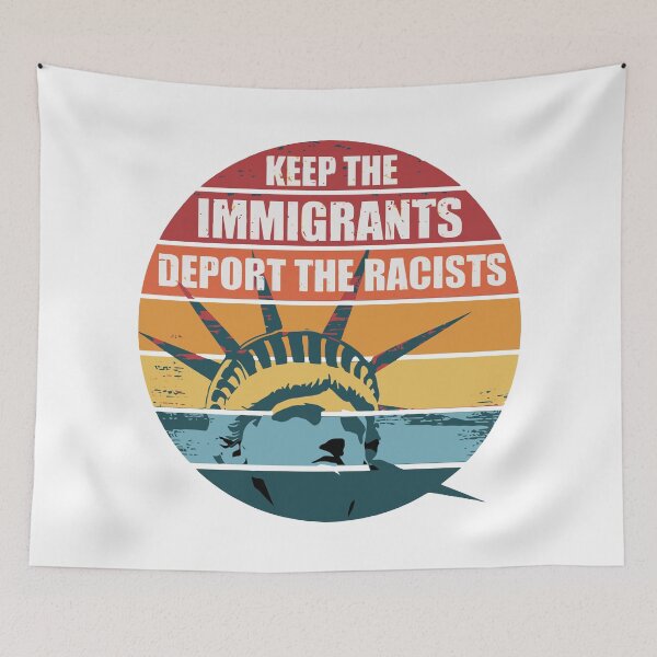 Item preview, Keep the Immigrants, Deport The Racists designed and sold by Angry Swan Designs.