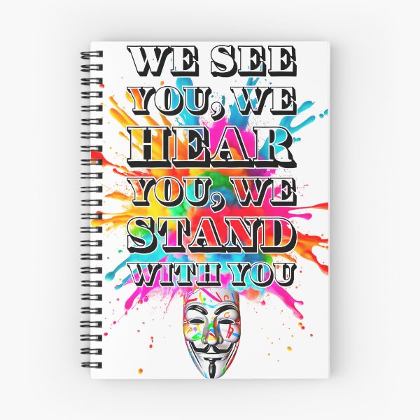 Item preview, Protest slogans. Anonymous. We stand with you. designed and sold by Drone-tees.