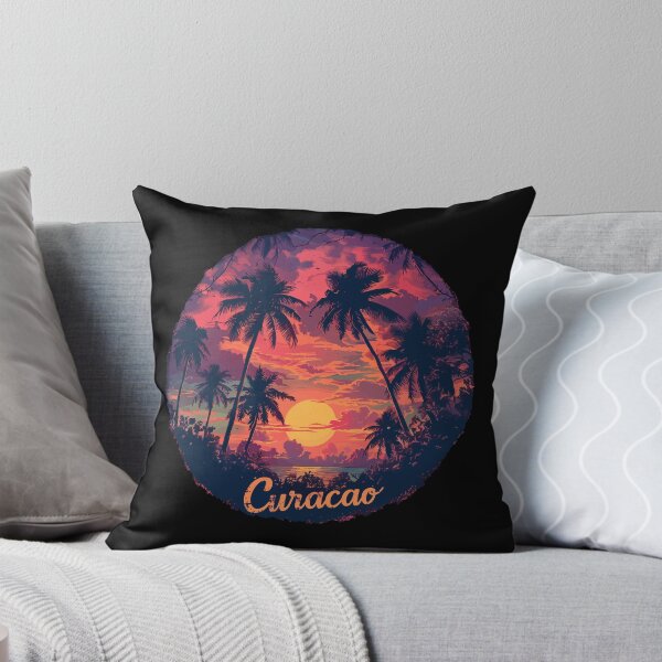 Item preview, Curacao - Caribbean (with Orange Lettering) designed and sold by VelvetRoom.