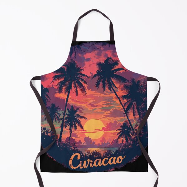 Item preview, Curacao - Caribbean (with Orange Lettering) designed and sold by VelvetRoom.