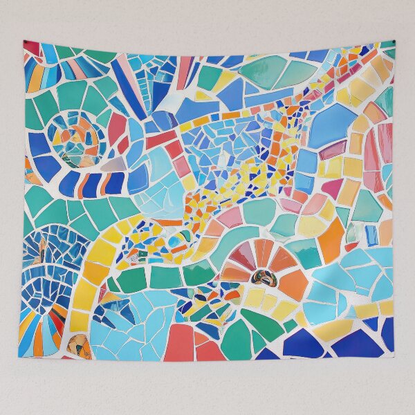 Aperçu de l'œuvre Gaudi inspire Barcelone créée et vendue par ArtHouseNiklas.