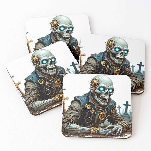 Item preview, Steampunk zombie coming out of grave designed and sold by Anne-Abadie.