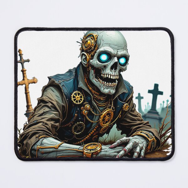 Item preview, Steampunk zombie coming out of grave designed and sold by Anne-Abadie.