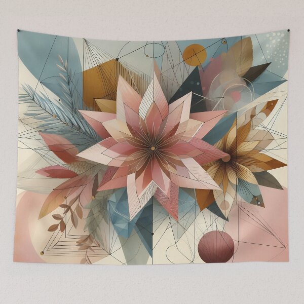 Item preview, Modern Floral Blush Abstract Flowers  designed and sold by GraphicsClub.