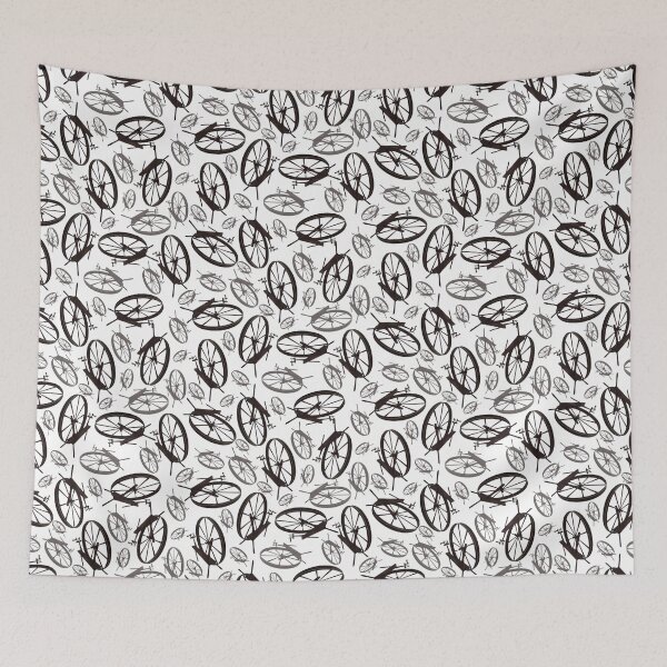 Item preview, Spinning Wheels Tossed Halfdrop White designed and sold by Art in My Loft.
