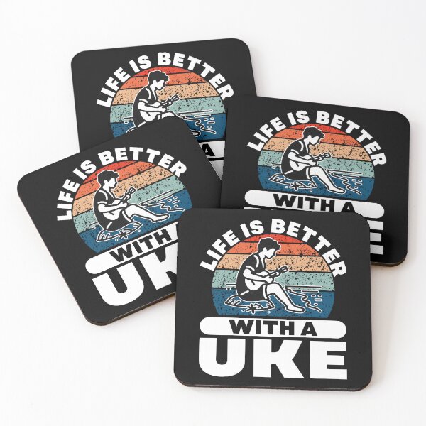 Item preview, LIFE IS BETTER WITH A UKE - UKULELE GIFT designed and sold by KEF Custom.
