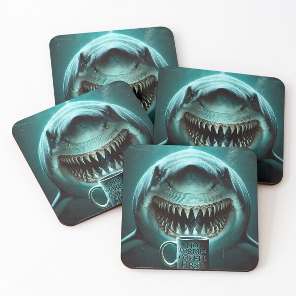 Item preview, Coffee-Fueled Predator designed and sold by AI-Only Creations.