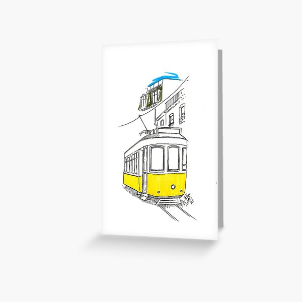 Lisbon Tram Greeting Card