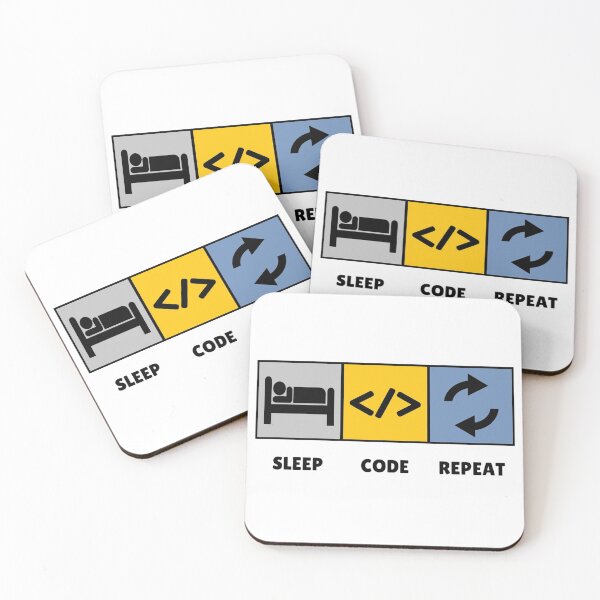 Item preview, Sleep.Code.Repeat designed and sold by Lucky Arts With Love.